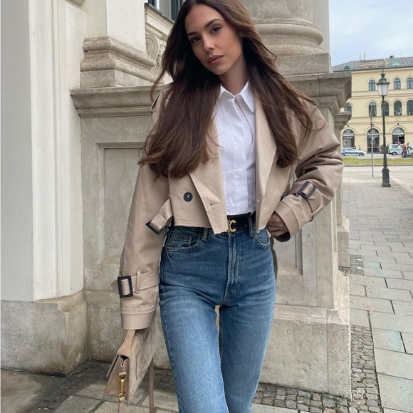 Zara Oversized Cropped Bicker Jacket - Picture 8 of 16